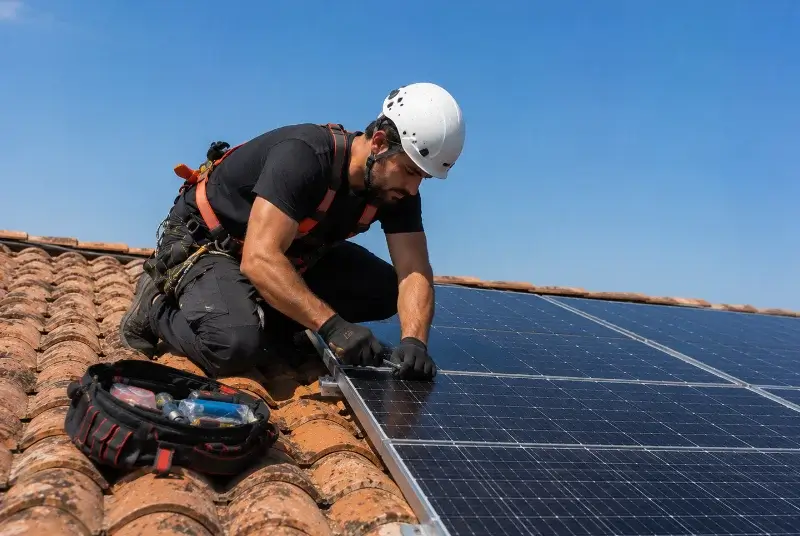 Maintenance et monitoring de panneaux solaires à Malafretaz