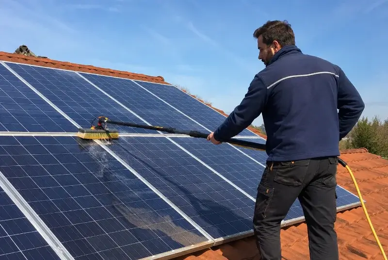 Nettoyage et entretien de panneaux solaires à Malafretaz